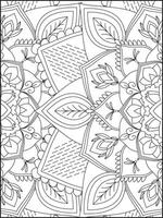 Floral Mandala Coloring Pages, Flower Mandala Coloring Page, Coloring Page For Adult. Coloring Pages. Mandala vector