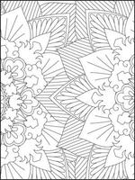 Floral Mandala Coloring Pages, Flower Mandala Coloring Page, Coloring Page For Adult. Coloring Pages. Mandala vector