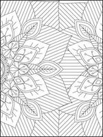 Floral Mandala Coloring Pages, Flower Mandala Coloring Page, Coloring Page For Adult. Coloring Pages. Mandala vector