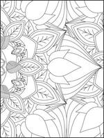 floral mandala colorante páginas, flor mandala colorante página, colorante página para adulto. colorante paginas mandala vector