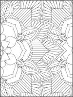 floral mandala colorante páginas, flor mandala colorante página, colorante página para adulto. colorante paginas mandala vector