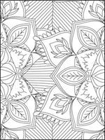 Floral Mandala Coloring Pages, Flower Mandala Coloring Page, Coloring Page For Adult. Coloring Pages. Mandala vector