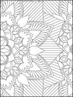 Floral Mandala Coloring Pages, Flower Mandala Coloring Page, Coloring Page For Adult. Coloring Pages. Mandala vector