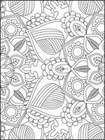 floral mandala colorante páginas, flor mandala colorante página, colorante página para adulto. colorante paginas mandala vector