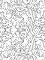 Floral Mandala Coloring Pages, Flower Mandala Coloring Page, Coloring Page For Adult. Coloring Pages. Mandala vector