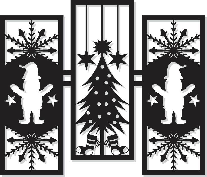 Laser Cut Christmas Vector Art, Icons, and Graphics for Free Download