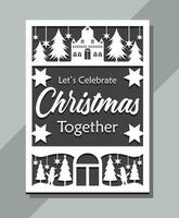 Christmas Greenting cards Template design vector