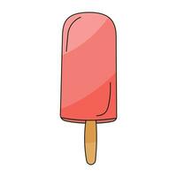 ice cream summer hot sweet food children vector