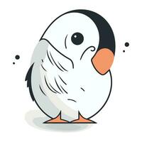 Penguin. Cute cartoon penguin. Vector illustration.