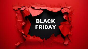 Black Friday, How to Save Big with Red Torn Paper Deals photo