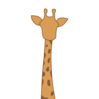 Giraffe nehmen Foto Pose png