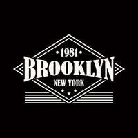 brooklyn, nuevo York tipografía camiseta diseño, estilo universitario brooklyn ropa impresión. ilustración en vector formato, Estados Unidos tipografía t camisa diseño. foto