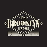brooklyn, nuevo York tipografía camiseta diseño, estilo universitario brooklyn ropa impresión. ilustración en vector formato, Estados Unidos tipografía t camisa diseño.