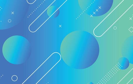 Abstract colorful geometric background. Blue elements with gradient vector