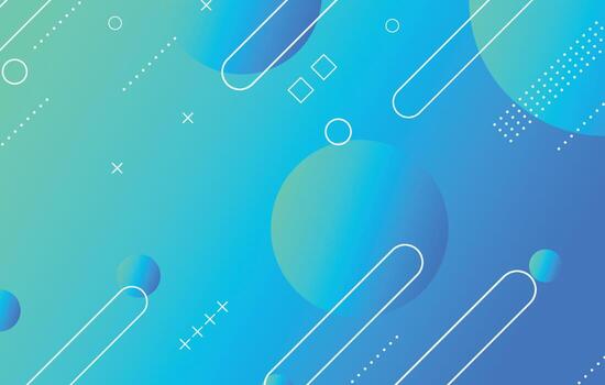 Abstract colorful geometric background. Blue elements with gradient vector