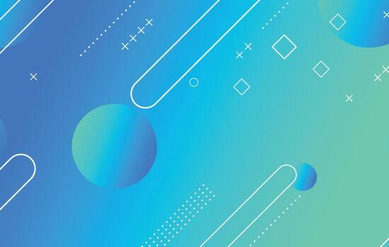 Abstract colorful geometric background. Blue elements with gradient vector