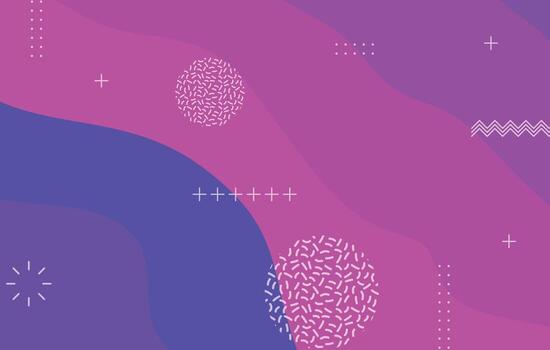 abstract gradient dynamic fluid shapes background design template vector