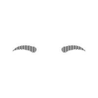 eyebrow icon vector