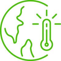 climate change line icon illustration vector