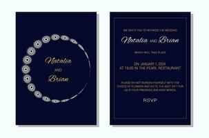 Wedding Invitation layout vector