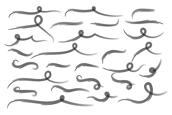 set of hand-drawn Ray Burst Accent Flourish, Word Emphasis accent flourish, doodle Accent design elements and ornaments, word highlight decoration, Decorative elements, accents marks text ornament