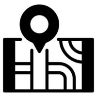 GPS icono ilustración, para uiux, infografía, etc vector