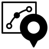 Way point Icon Illustration, for UIUX, Infographic, etc vector