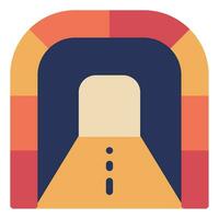 Tunnel Icon Illustration, for UIUX, Infographic, etc vector