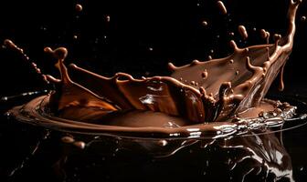 Enjoy every last drop of creamy hot chocolate goodness Creating using generative AI tools photo