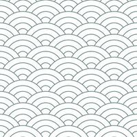 Grey Japanese wave pattern background. Japanese seamless pattern vector. Waves background illustration. for clothing, wrapping paper, backdrop, background, gift card. vector