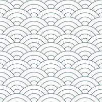 Grey Japanese wave pattern background. Japanese seamless pattern vector. Waves background illustration. for clothing, wrapping paper, backdrop, background, gift card. vector