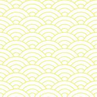 Yellow Japanese wave pattern background. Japanese seamless pattern vector. Waves background illustration. for clothing, wrapping paper, backdrop, background, gift card. vector