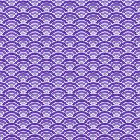 Purple shade of Japanese wave pattern background. Japanese seamless pattern vector. Waves background illustration. for clothing, wrapping paper, backdrop, background, gift card. vector