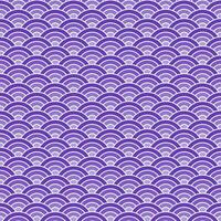 Purple shade of Japanese wave pattern background. Japanese seamless pattern vector. Waves background illustration. for clothing, wrapping paper, backdrop, background, gift card. vector