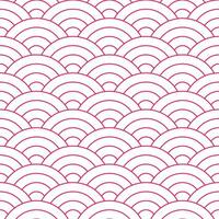 Pink Japanese wave pattern background. Japanese seamless pattern vector. Waves background illustration. for clothing, wrapping paper, backdrop, background, gift card. vector
