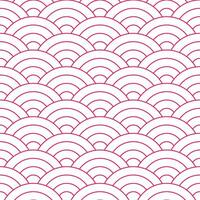 Pink Japanese wave pattern background. Japanese seamless pattern vector. Waves background illustration. for clothing, wrapping paper, backdrop, background, gift card. vector