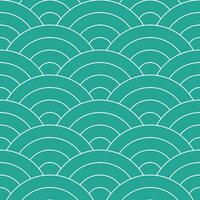 Green Japanese wave pattern background. Japanese seamless pattern vector. Waves background illustration. for clothing, wrapping paper, backdrop, background, gift card. vector