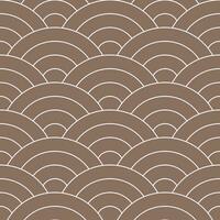 Brown Japanese wave pattern background. Japanese seamless pattern vector. Waves background illustration. for clothing, wrapping paper, backdrop, background, gift card. vector