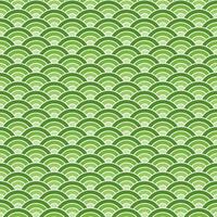 Light green shade of Japanese wave pattern background. Japanese seamless pattern vector. Waves background illustration. for clothing, wrapping paper, backdrop, background, gift card. vector