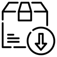 Unloading icon illustration, for uiux, infographic, etc vector