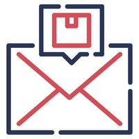 correo icono ilustración, para uiux, infografía, etc vector