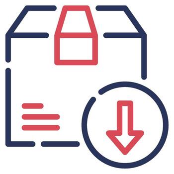 Unloading icon illustration, for uiux, infographic, etc vector