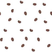 Seamless pattern with coffee on white. coffee bean. coffee shop wrapping paper vector