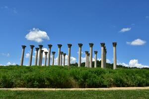 Pillars at the Botanical Gardens in Washington DC photo