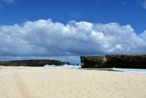 Waves Splashing and Crashing in Scenic Aruba photo