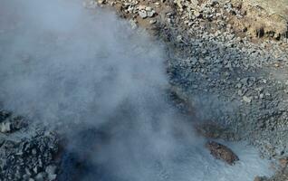 Steam and Bubbling Mud in Rural Iceland photo