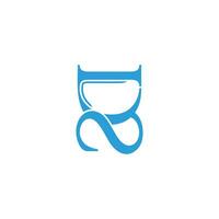 goggles glass simple curves logo vector