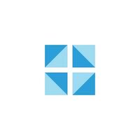 triangles gradient windows glass abstract logo vector