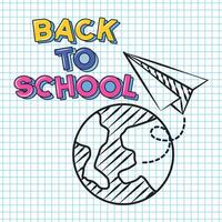 Back to school concept vector illustration