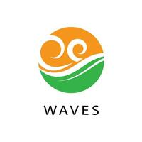 Water wave Logo vector and symbol Template